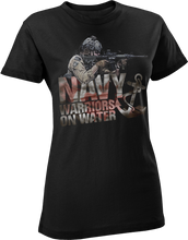 Load image into Gallery viewer, Navy Warriors On Water Mk. 3 Women&#39;s T-Shirt
